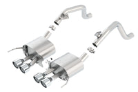 Thumbnail for Borla 14-15 Chevy Corvette C7 w/o AFM w/o NPP Atak Rear Section Exhaust Quad Rd RL Tips