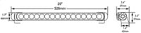 Thumbnail for Hella LED Lamp Light Bar 9-33V 470/19in PEN MV ECE