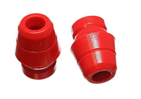 Thumbnail for Energy Suspension 97-06 Jeep Wrangler YJ/TJ Red Front Bump Stop Set (Set of 2)