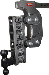 Thumbnail for Gen-Y The Boss Torsion-Flex 2in Shank 17.5in Drop 16K Hitch w/GH-051 Dual-Ball/Pintle Lock/Stab Kit