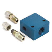 Thumbnail for Autometer Transmission Line Adapter Fitting for 5/16in O.D. Tubing 1/2in NPTF