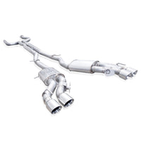 Thumbnail for Stainless Works 2016-18 Cadillac CTS-V Sedan Catback System Resonated X-Pipe Dual-Mode Mufflers