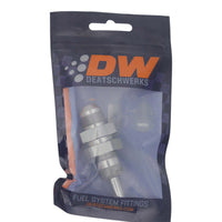 Thumbnail for DeatschWerks 8AN Male Flare to Straight 5/16in Single Hose Barb - Anodized DW Titanium