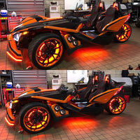 Thumbnail for Oracle LED Illuminated Wheel Rings - ColorSHIFT No Remote - ColorSHIFT No Remote SEE WARRANTY