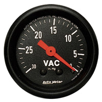 Thumbnail for AutoMeter Gauge Vacuum 2-1/16in. 30Inhg Mechanical Z-Series