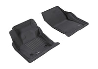 Thumbnail for 3D MAXpider 2013-2016 Ford/Lincoln Fusion/MKZ Kagu 1st Row Floormat - Black