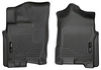 Thumbnail for Husky Liners 2016 Nissan Titan XD Crew Cab WeatherBeater Front Row Black Floor Liners