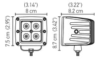 Thumbnail for Hella HVF Cube 4 LED Off Road Kit - 3.1in 12W Spot Beam