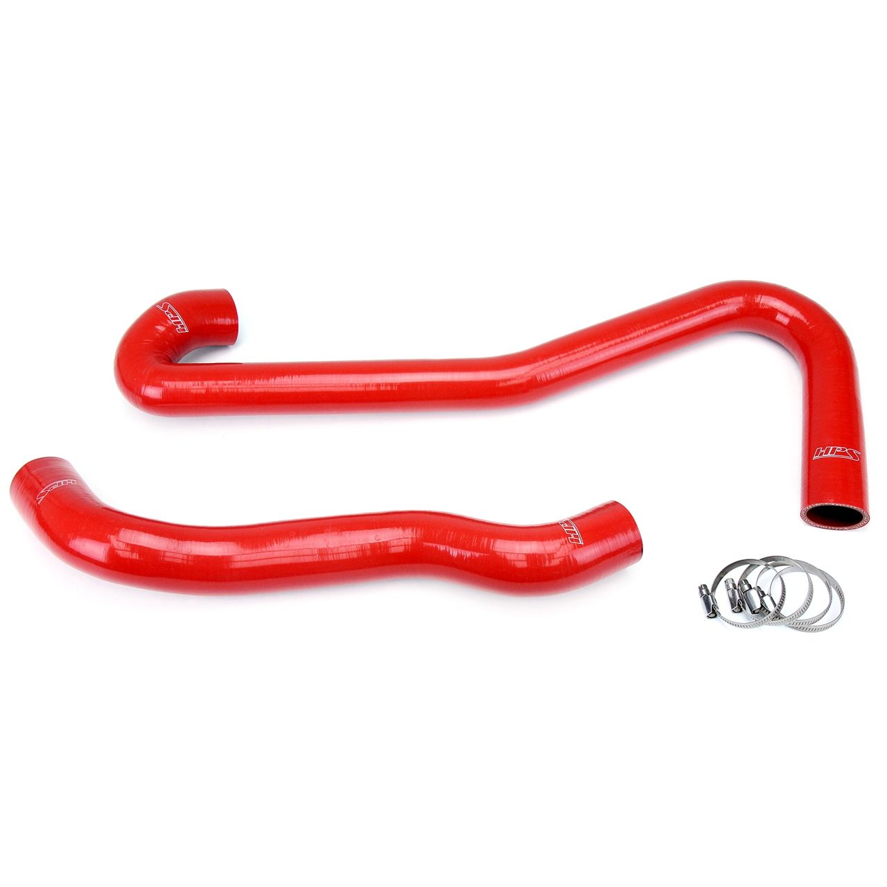 HPS Red Reinforced Silicone Radiator Hose Kit Coolant for Jeep 09-10 Grand Cherokee SRT8 6.1L V8 WK1