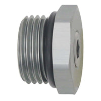 Thumbnail for DeatschWerks 8AN ORB Male Plug Fitting with 1/8in NPT Gauge Port - Anodized DW Titanium