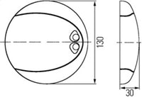 Thumbnail for Hella Interior Lamp Euroled130T White 2Ja