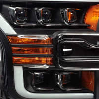 Thumbnail for AlphaRex 17-20 Ford Raptor NOVA LED Proj Headlights Plank Style Matte Black w/Activ Light/Seq Signal