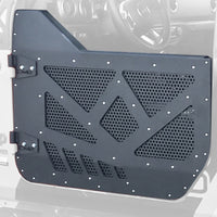 Thumbnail for DV8 18-22 Jeep 4 Door JL/JT Aluminum Half Doors with Perforated Mesh Rear