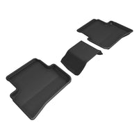 Thumbnail for 3D MAXpider 2023 Toyota GR Corolla Hatchback (Not Fit Morizo Trim) Kagu 2nd Row Floormats - Black