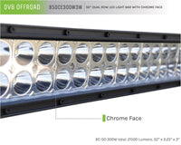 Thumbnail for DV8 Offroad Chrome Series 50in Light Bar 300W Flood/Spot 3W LED