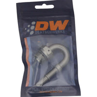 Thumbnail for DeatschWerks 8AN ORB Male to 3/8IN Male EFI Quick Connect Adapter 180 Deg.