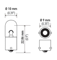 Thumbnail for Hella Bulb 3893 12V 4W BA9s T2.75