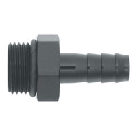 Thumbnail for DeatschWerks 8AN ORB Male to 3/8in Male Triple Barb Fitting (Incl O-Ring) - Anodized Matte Black