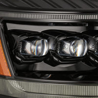 Thumbnail for AlphaRex 06-08 Ram 1500HD NOVA LED Proj Headlights Plnk Style Alpha Blk w/Seq Signal/DRL/Amber LED