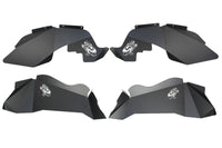 Thumbnail for Fishbone Offroad 07-18 Jeep Wrangler JK Logo Aluminum Inner Fenders - Black Powdercoat
