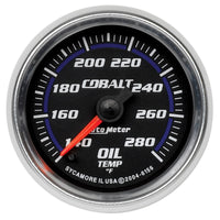 Thumbnail for Autometer Cobalt 52mm 140-280 Deg F Full Sweep Electronic Oil Temp Gauge