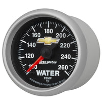 Thumbnail for AutoMeter Gauge Water Temp 2-1/16in. 100-260 Deg. F Digital Stepper Motor Chevy Gold Bowtie