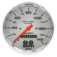 Thumbnail for Autometer Speedometer 5in 140 MPH GPS Marine Chrome Ultra-Lite Gauge