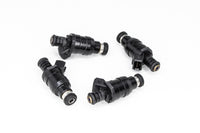 Thumbnail for DeatschWerks Universal 800cc Low Impedance 11mm Upper Injector - Set of 4