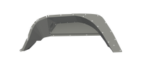 Thumbnail for Road Armor 2020 Jeep Gladiator JT Stealth Rear Fender Liner Body Armor - Raw