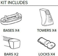 Thumbnail for Pace Edwards Thule Multi-Sport Rack Kit w/ 69in Load Bars (Fits Full Size Trucks/Compact Trucks)