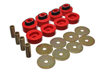 Thumbnail for Energy Suspension 73-79 Chrysler RWD B-Body (Charger/GTX/Roadrunner/Superbee) Red Body Mount Set