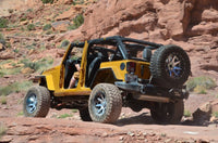 Thumbnail for Road Armor 07-17 Jeep Wrangler JK Stealth Rear Non-Winch Bumper w/Tire Carrier - Tex Blk