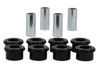 Thumbnail for Whiteline Plus 1/90-02 Nissan Skyline Rear Radius Arm - Upper Inner & Outer Bushing Kit