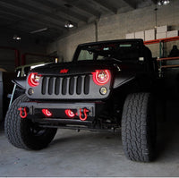 Thumbnail for Oracle 7in High Powered LED Headlights - Black Bezel - ColorSHIFT - BC1 SEE WARRANTY