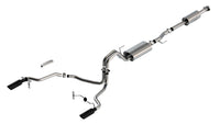 Thumbnail for Borla F-150 2021 3.3L CC SB EC STB XL/XLT/Lariat/KR/Plnm/LTD 3/2.25 SRE Cat-Back ATAK Black CHR Tips