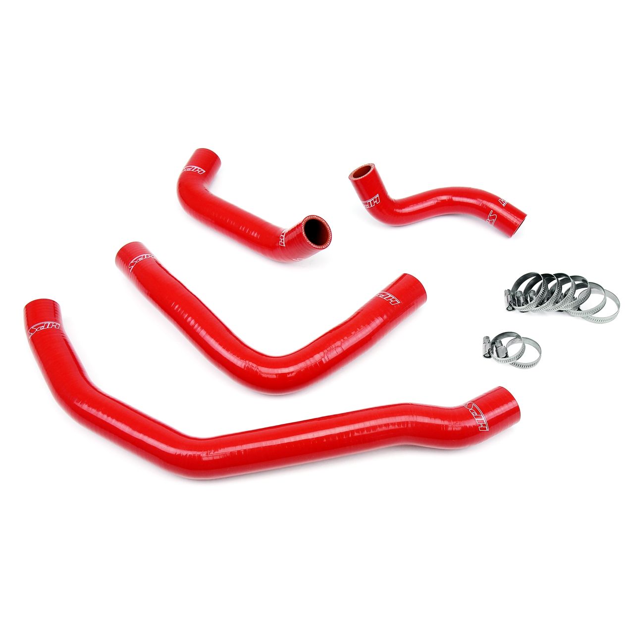 HPS Red Reinforced Silicone Radiator Coolant Hose Kit (4pc set) for rear engine for Toyota 90-99 MR2 3SGTE Turbo