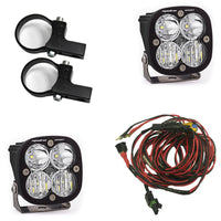 Thumbnail for Baja Designs Squadron Sport Polaris LED Light Pods w/ 2.0in Harness/Horizontal Mounts Kit
