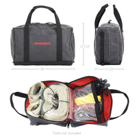 Thumbnail for Go Rhino XVenture Gear Recovery Bag (7.5x11.5x18in. Closed) 12oz Waxed Canvas - Black