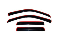 Thumbnail for AVS 04-12 Chevy Colorado Crew Cab Ventvisor In-Channel Front & Rear Window Deflectors 4pc - Smoke