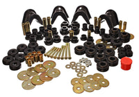 Thumbnail for Energy Suspension 66-77 Ford Bronco 4WD (w/ 4 Deg C-Bushings) Black Hyper-Flex Master Bushing Set