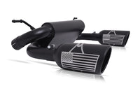 Thumbnail for Gibson 07-17 Jeep Wrangler JK X 3.8L 2.5in Patriot Series Axle-Back Dual Split Exhaust - Blk Ceramic