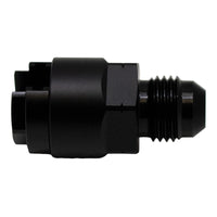 Thumbnail for DeatschWerks 6AN Male Flare to 1/4in Female EFI Quick Connect Adapter - Anodized Matte Black