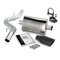 Thumbnail for Banks Power 97-99 Jeep 2.5/4.0L Wrangler Slip Fit Cat Monster Exh Sys - SS Single Exh w/ Blk Tip