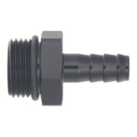 Thumbnail for DeatschWerks 10AN ORB Male to 3/8in Male Triple Barb Fitting (Incl O-Ring) - Anodized Matte Black