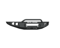 Thumbnail for Road Armor 19-20 Ford Ranger Stealth Front Bumper w/Round Light Pods/Pre-Runner Guard - Tex Blk
