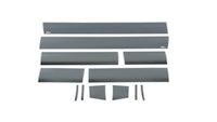 Thumbnail for Putco 07-13 GMC Sierra Extended Cab 6.5ft Short Box - 6in - 12pcs Black Platinum Rocker Panels