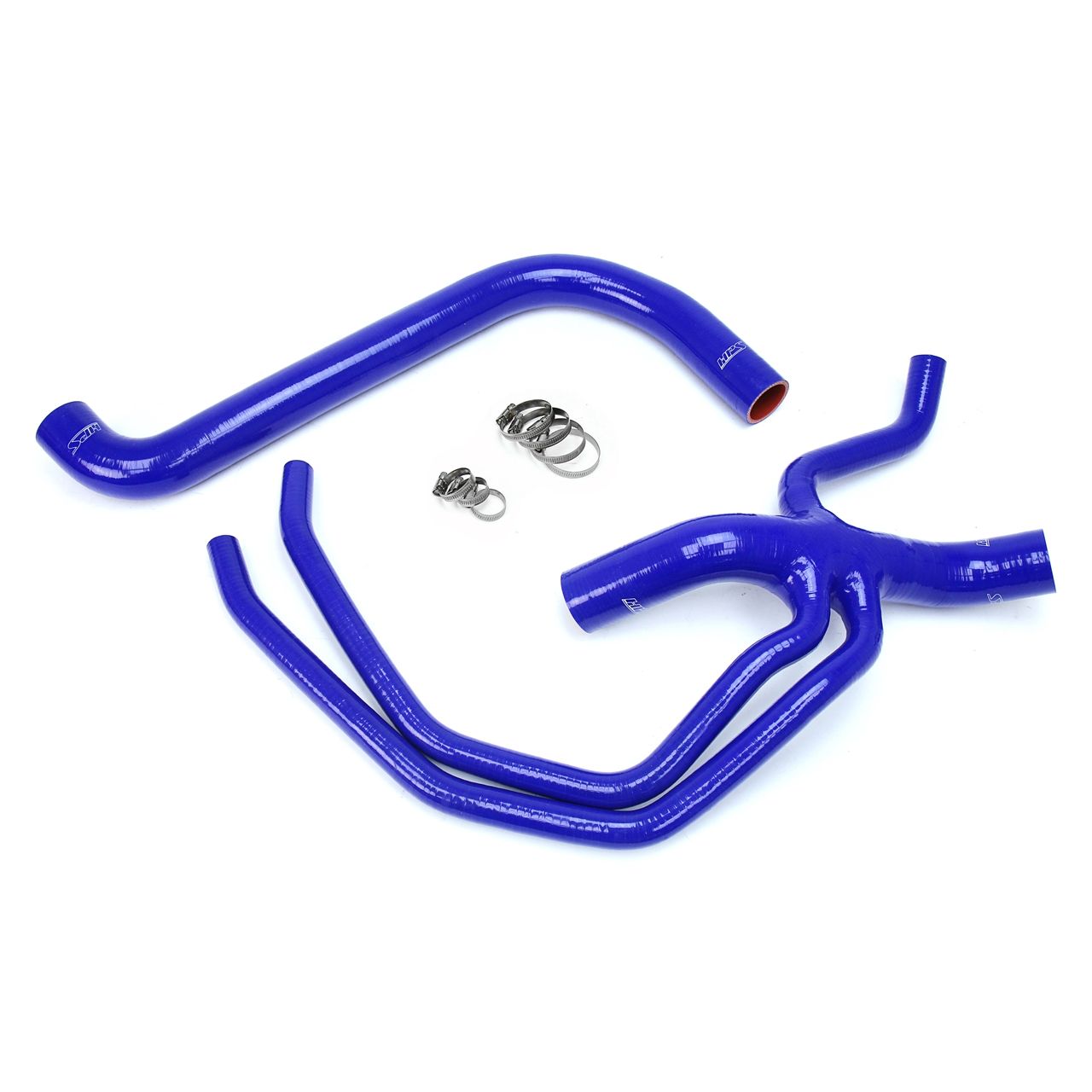 HPS Blue Reinforced Silicone Radiator Hose Kit Coolant for Ford 99-03 F150 Lightning 5.4L V8