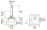 Thumbnail for Hella Xenon D1S Bulb PK32d-2 85V 35W 5000k