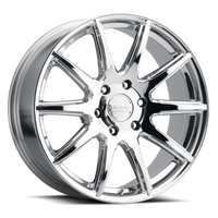 Thumbnail for Raceline 159C Spike 18x8in / 6x139.7 BP / 35mm Offset / 106.1mm Bore - Chrome Wheel