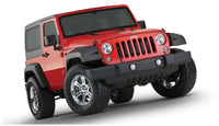 Thumbnail for Bushwacker 07-18 Jeep Wrangler Pocket Style Flares 2pc - Black